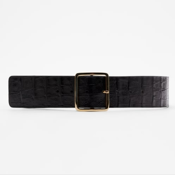 BNWT! Zara embossed leather belt ( size 32) - Picture 5 of 5